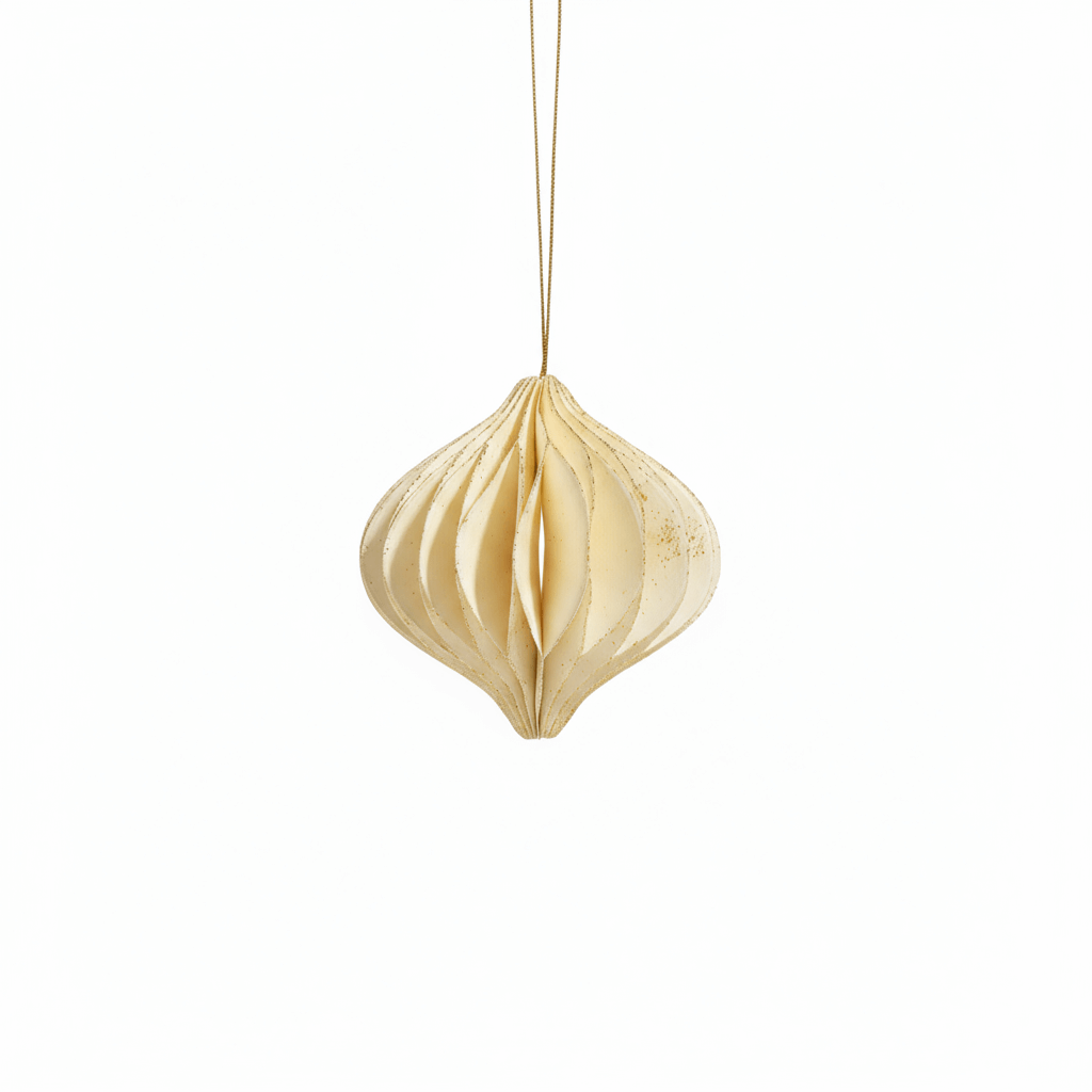 Holiday Elegance-Christmas Tree Ornaments Lozenge Shaped Set of 4